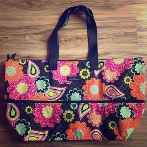 Vera Bradley Expanding Tote ~ Ziggy Zinnia